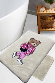 Mijölnir Boss Bear - Stone Juego de Alfombrillas de Baño